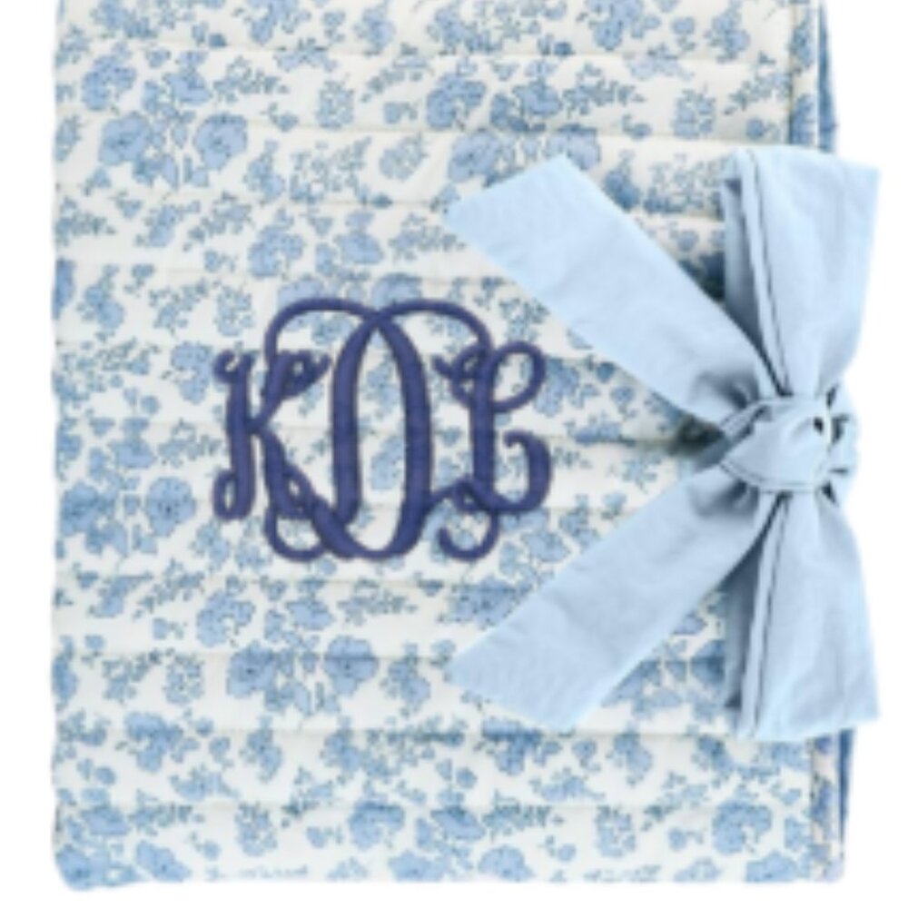 Floral Monogrammed Bible Covers with Bow